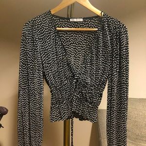 S Zara polka dot top